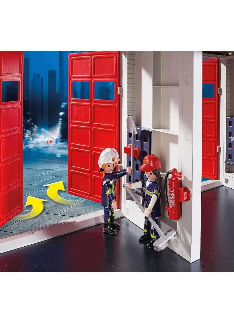 9462 'playmobil' Caserne De Pompiers Avec Hélicoptère 1218 - N/A