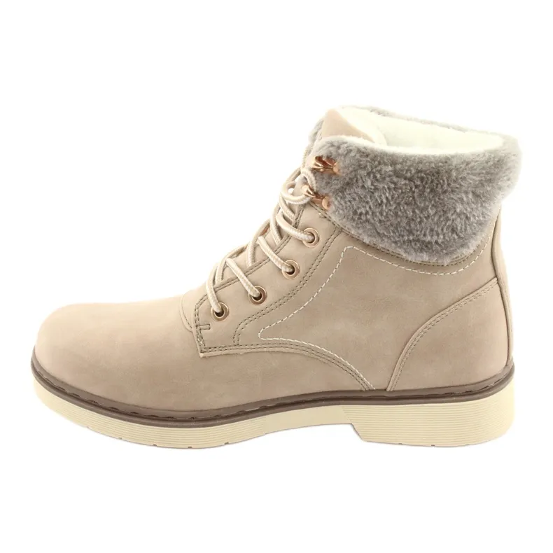 American Club Bottines à lacets RH47 beige