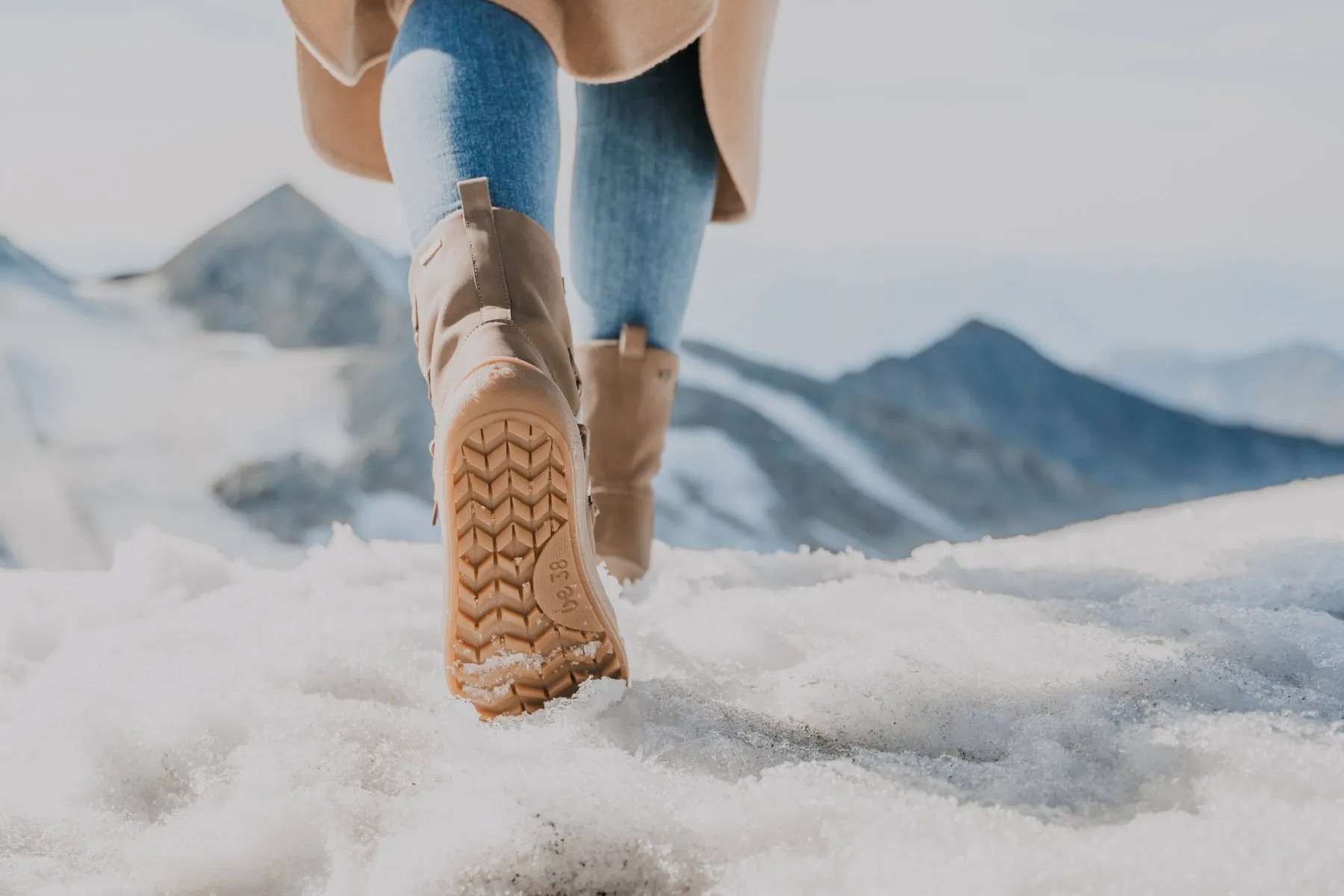 Barefoot chaussures d'hiver Be Lenka Snowfox Woman - Champagne & Brown