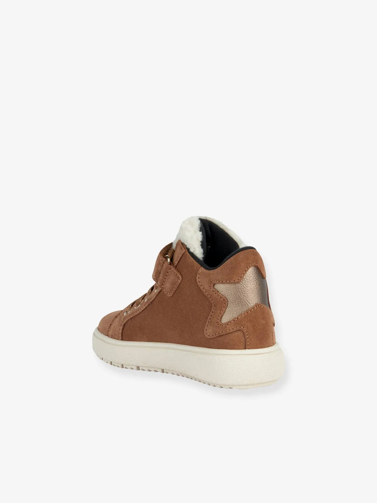 Baskets montantes enfant scratchées J Theleven Girl GEOX® camel - Geox