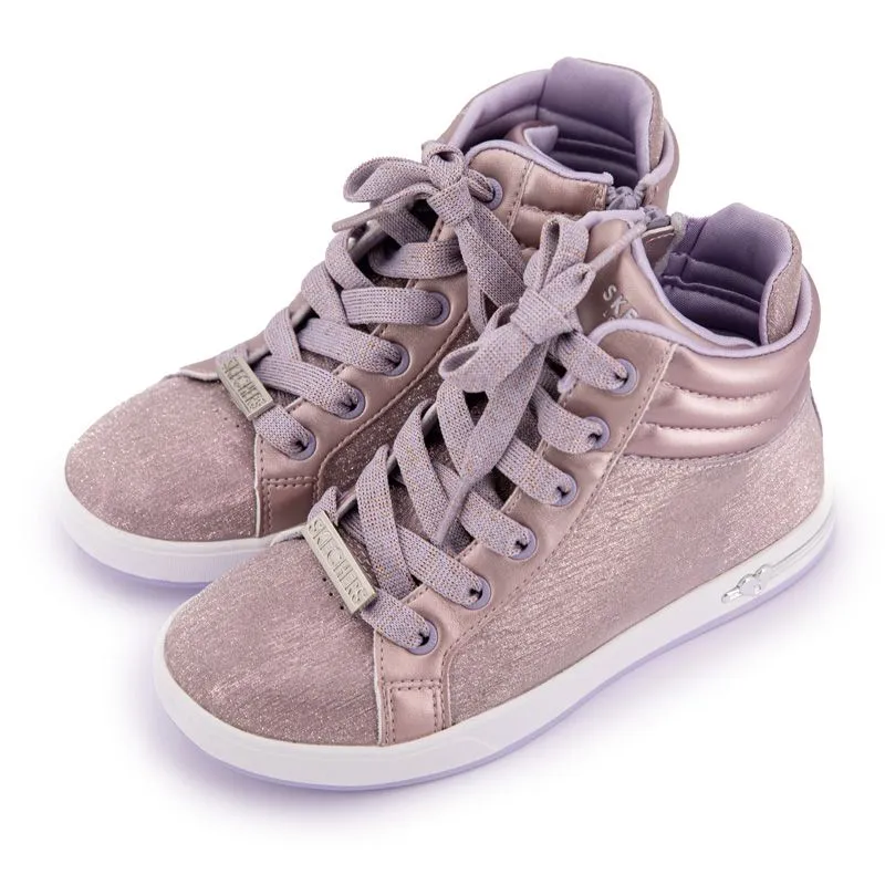 Baskets Montantes Shoutout Lavender Shine One Enfant SKECHERS à prix 