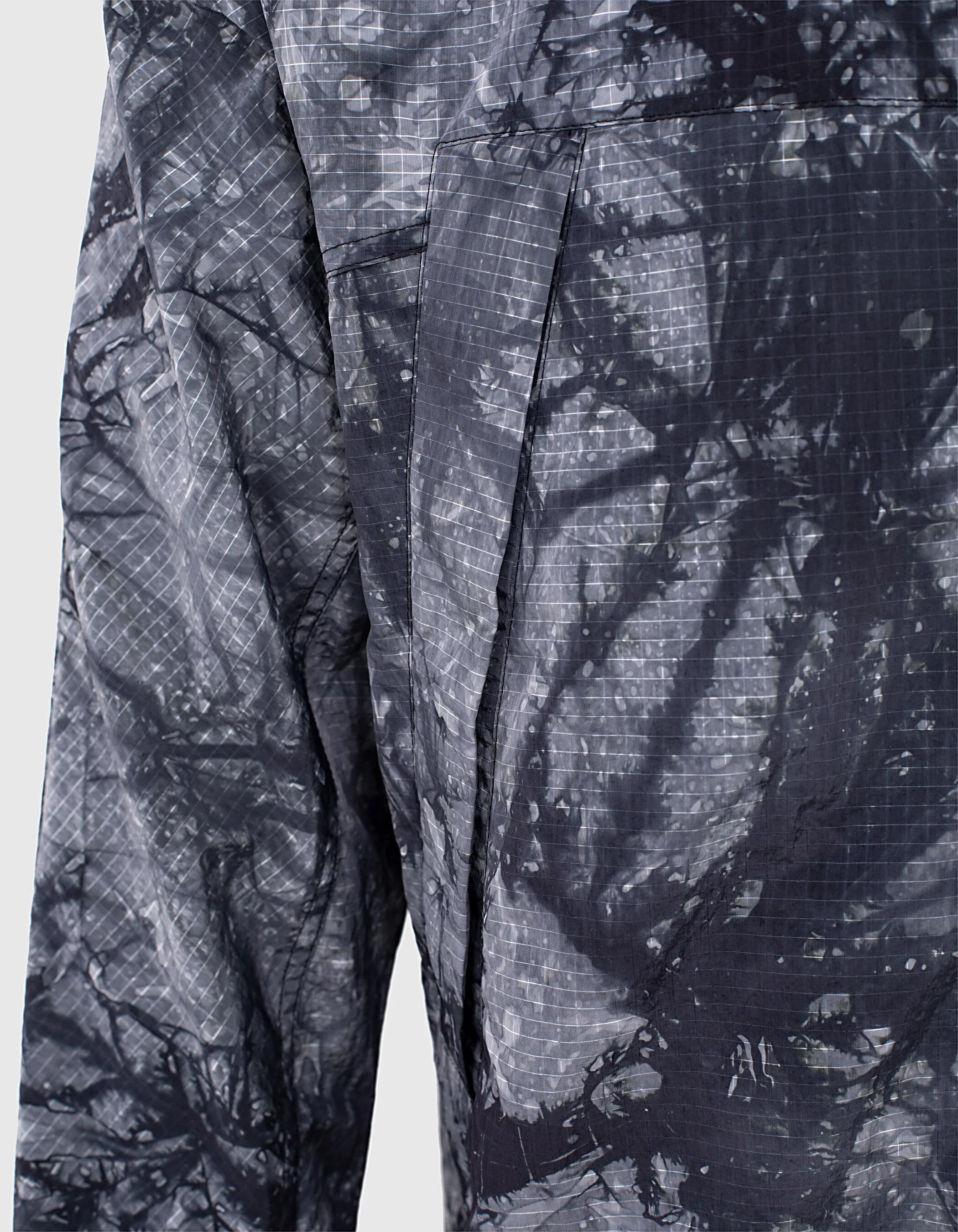 Blouson gris ardoise en nylon tie and dye WINDBREAK Homme