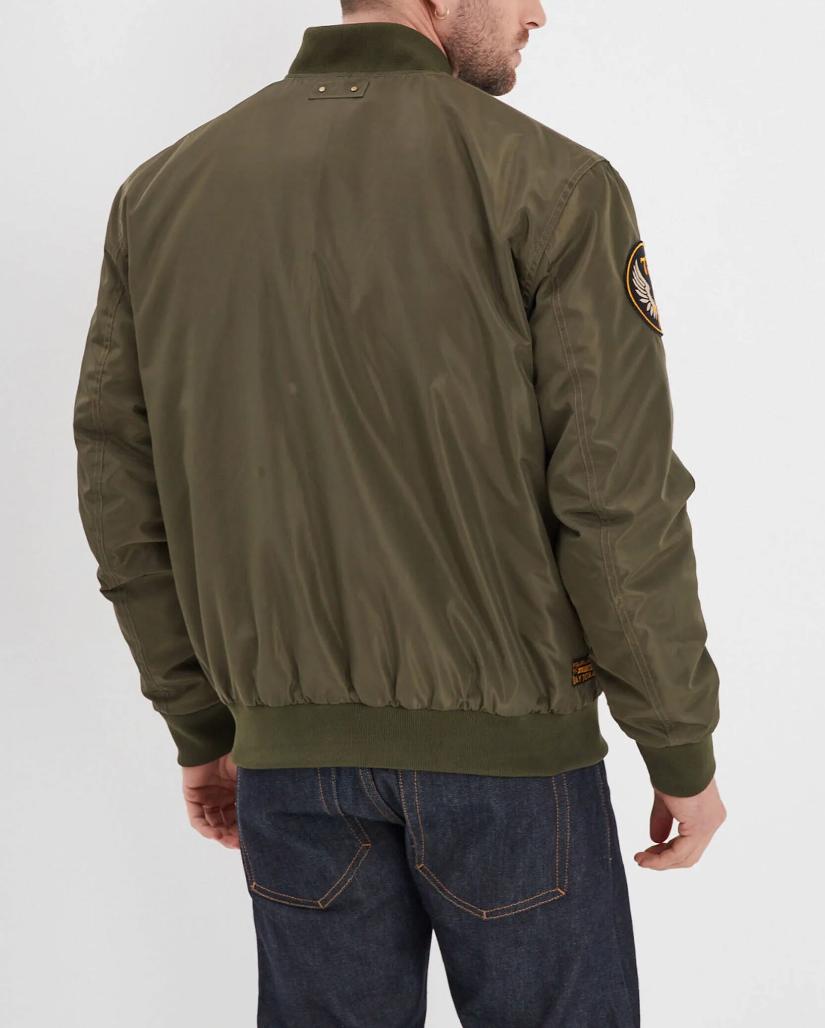 Bomber aviateur en nylon chive