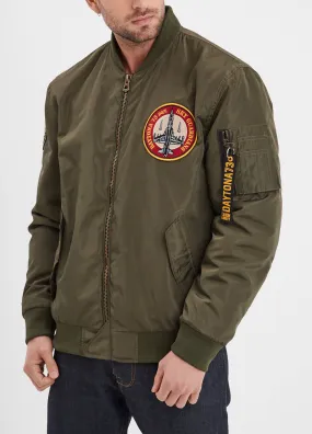 Bomber aviateur en nylon chive