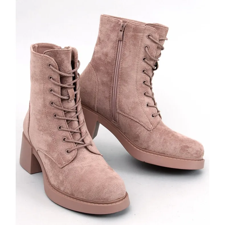 Bottines à lacets Mayfield Kaki beige