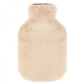 Bouillotte à eau Fausse Fourrure Beige, 2 litres