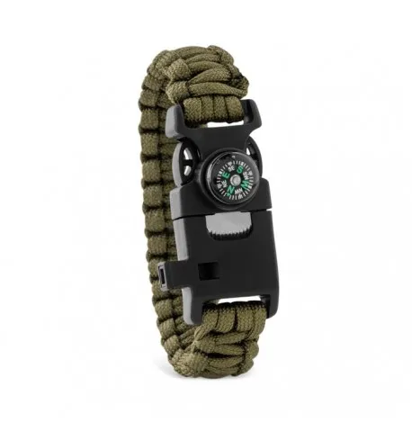 Bracelet de survie avec plusieurs accessoires 