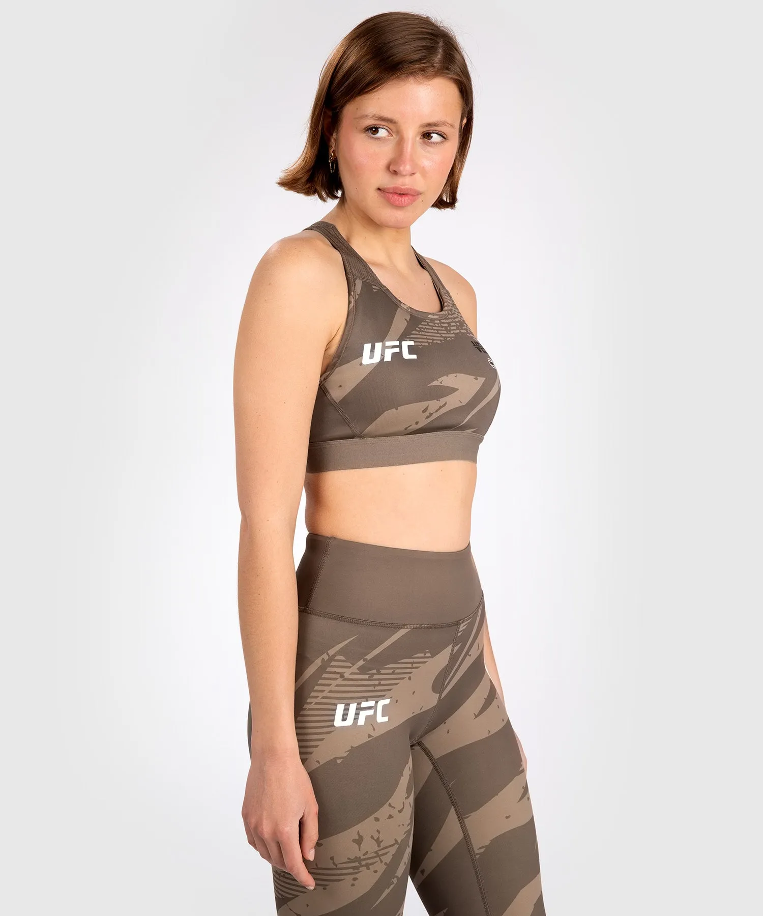 Brassière de Sport pour Femmes UFC Adrenaline by Venum Fight Week - Desert Camo