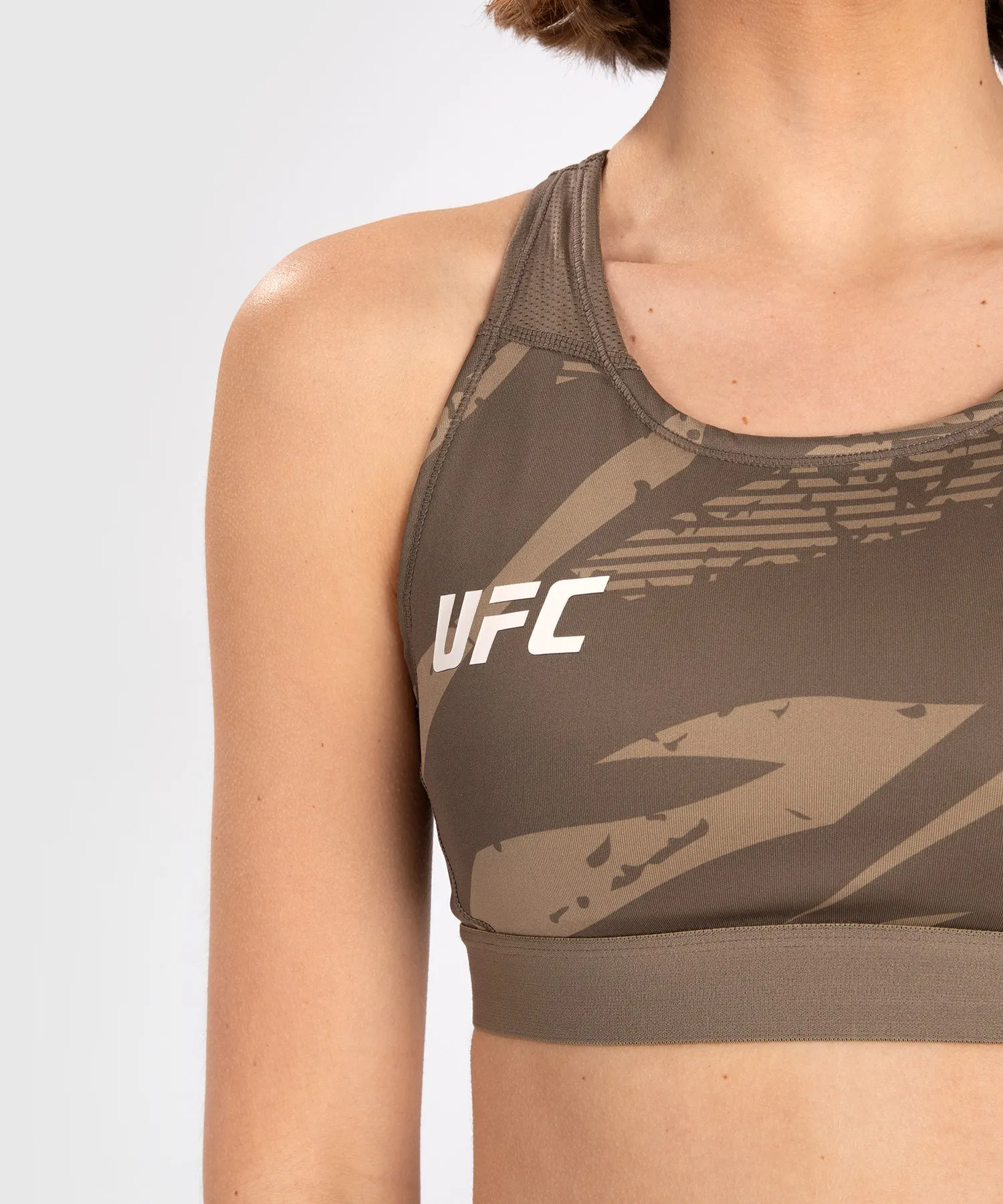 Brassière de Sport pour Femmes UFC Adrenaline by Venum Fight Week - Desert Camo