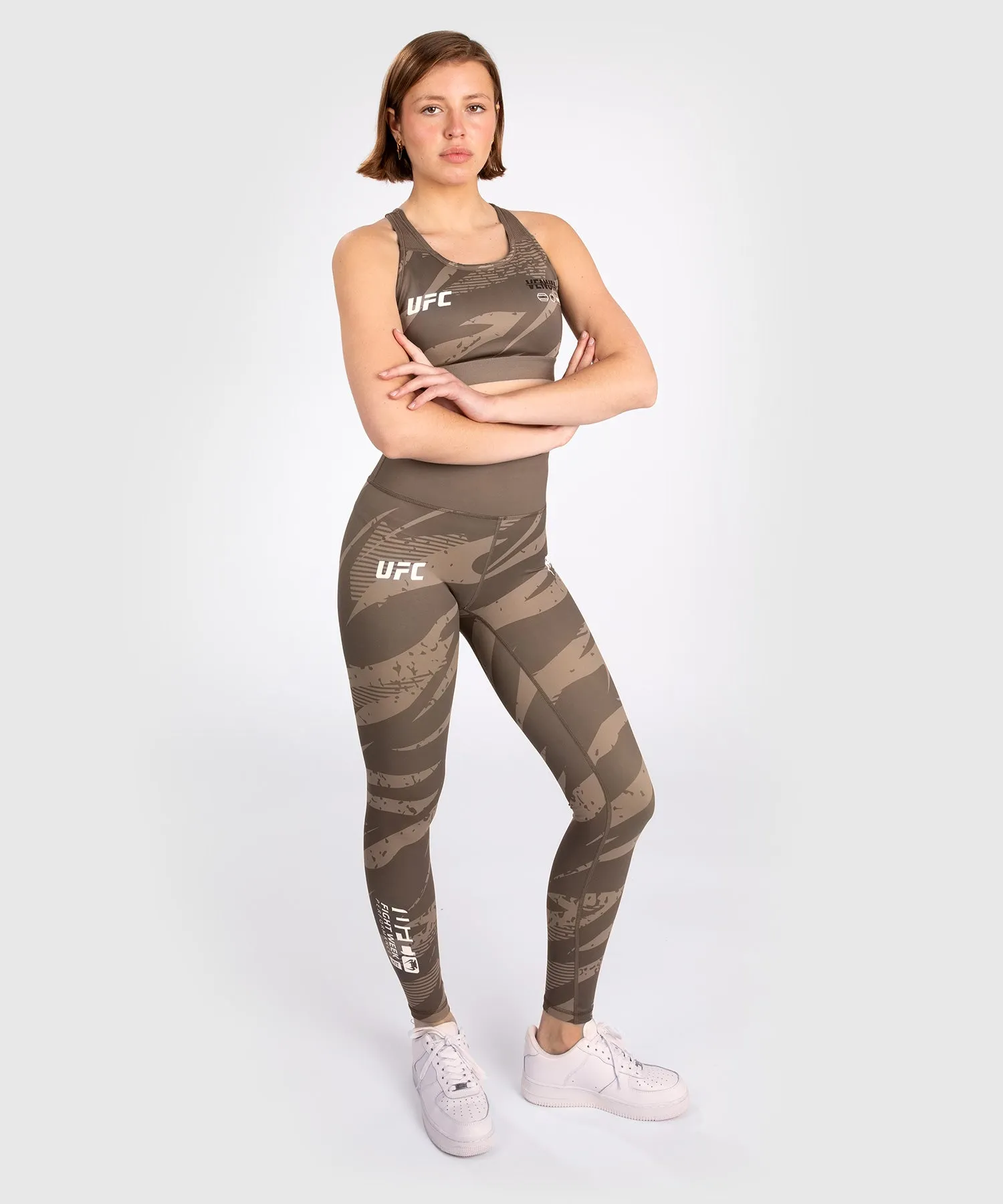 Brassière de Sport pour Femmes UFC Adrenaline by Venum Fight Week - Desert Camo