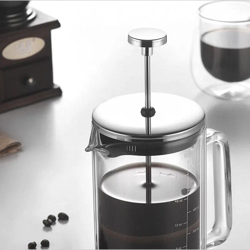 Cafetière à piston en verre brassage à la Main 300 ML/600 ML