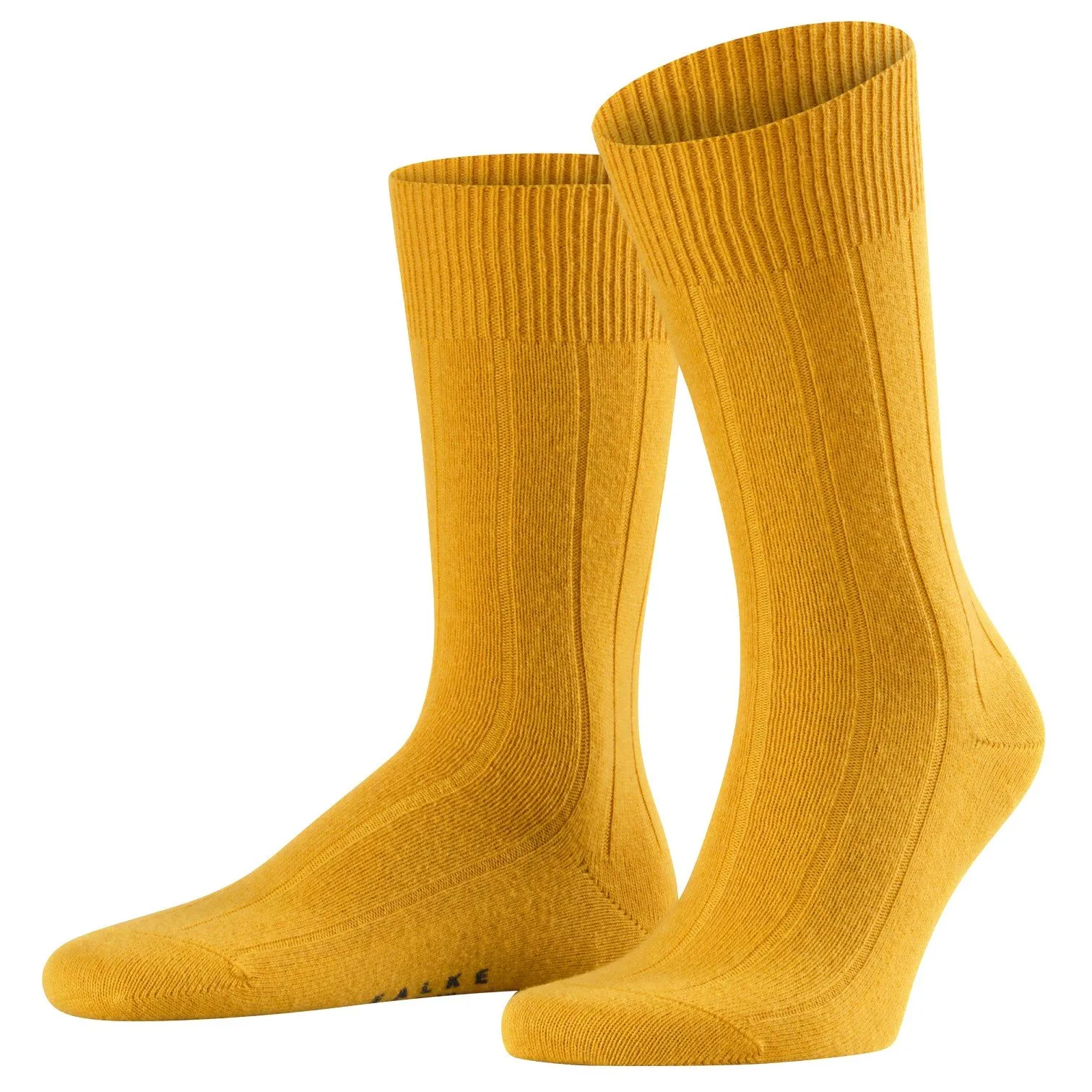 Chaussettes Lhasa Rib - jaune - FALKE : vente chaussettes pour homm...