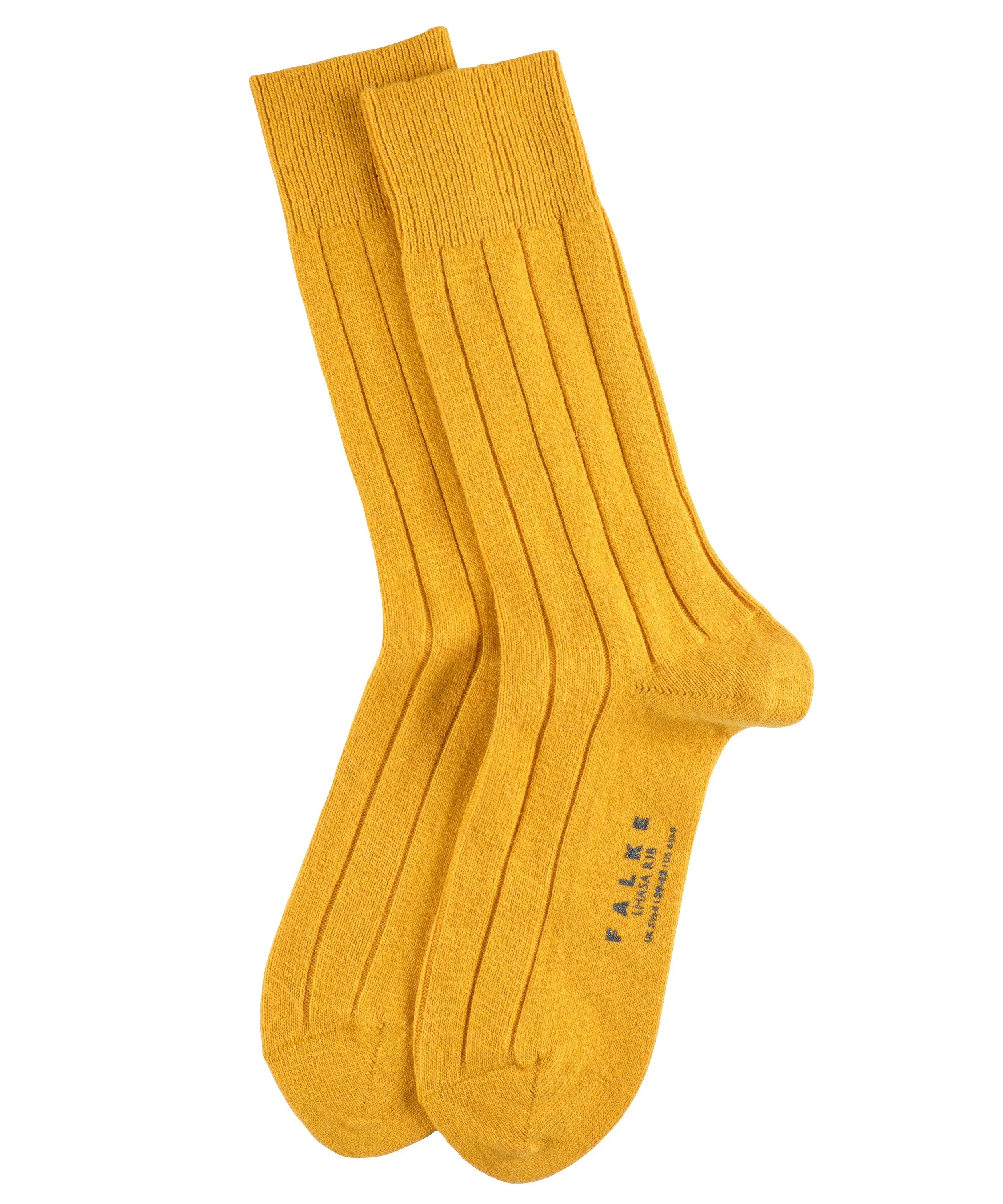 Chaussettes Lhasa Rib - jaune - FALKE : vente chaussettes pour homm...