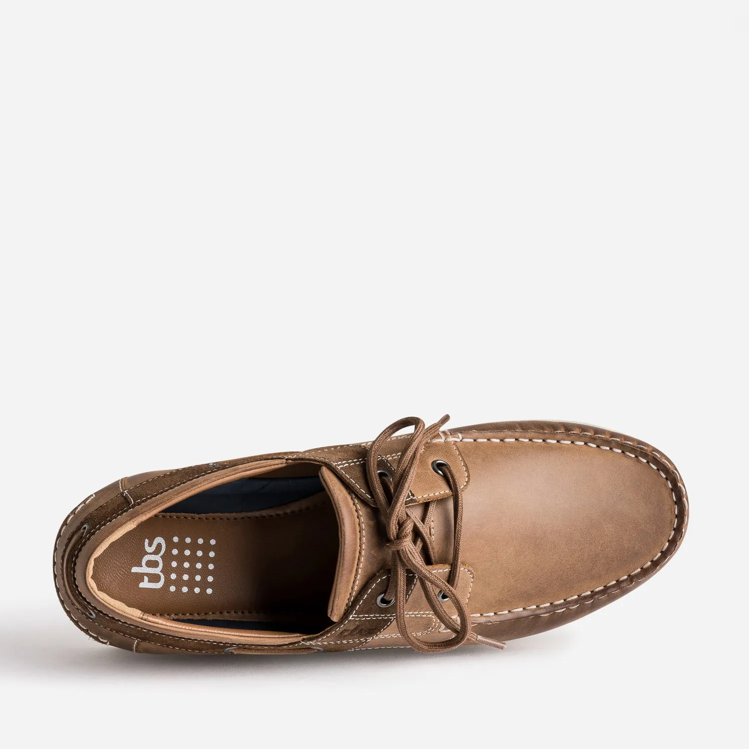 Chaussure-bateau marron en cuir - Chaussures Bateau Homme | ERAM