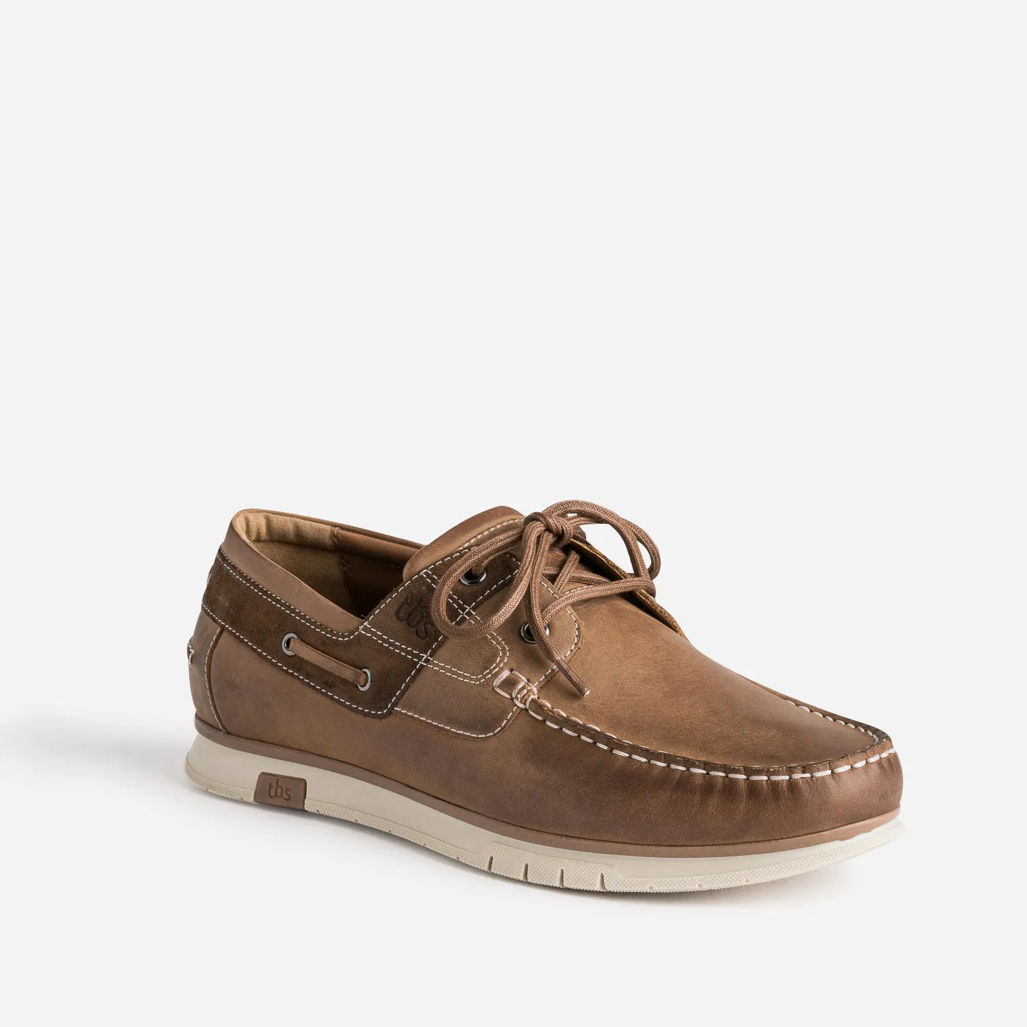 Chaussure-bateau marron en cuir - Chaussures Bateau Homme | ERAM