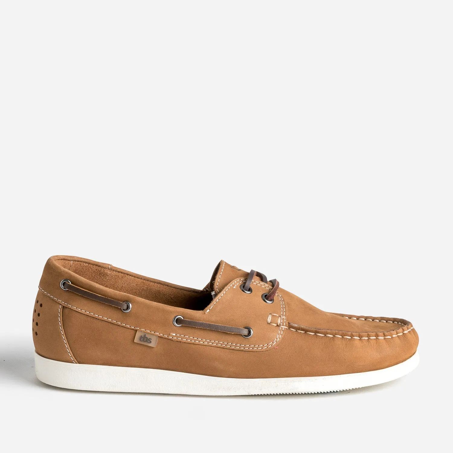 Chaussure-bateau TBS camel cuir nubuck - Chaussures Bateau Homme | ERAM