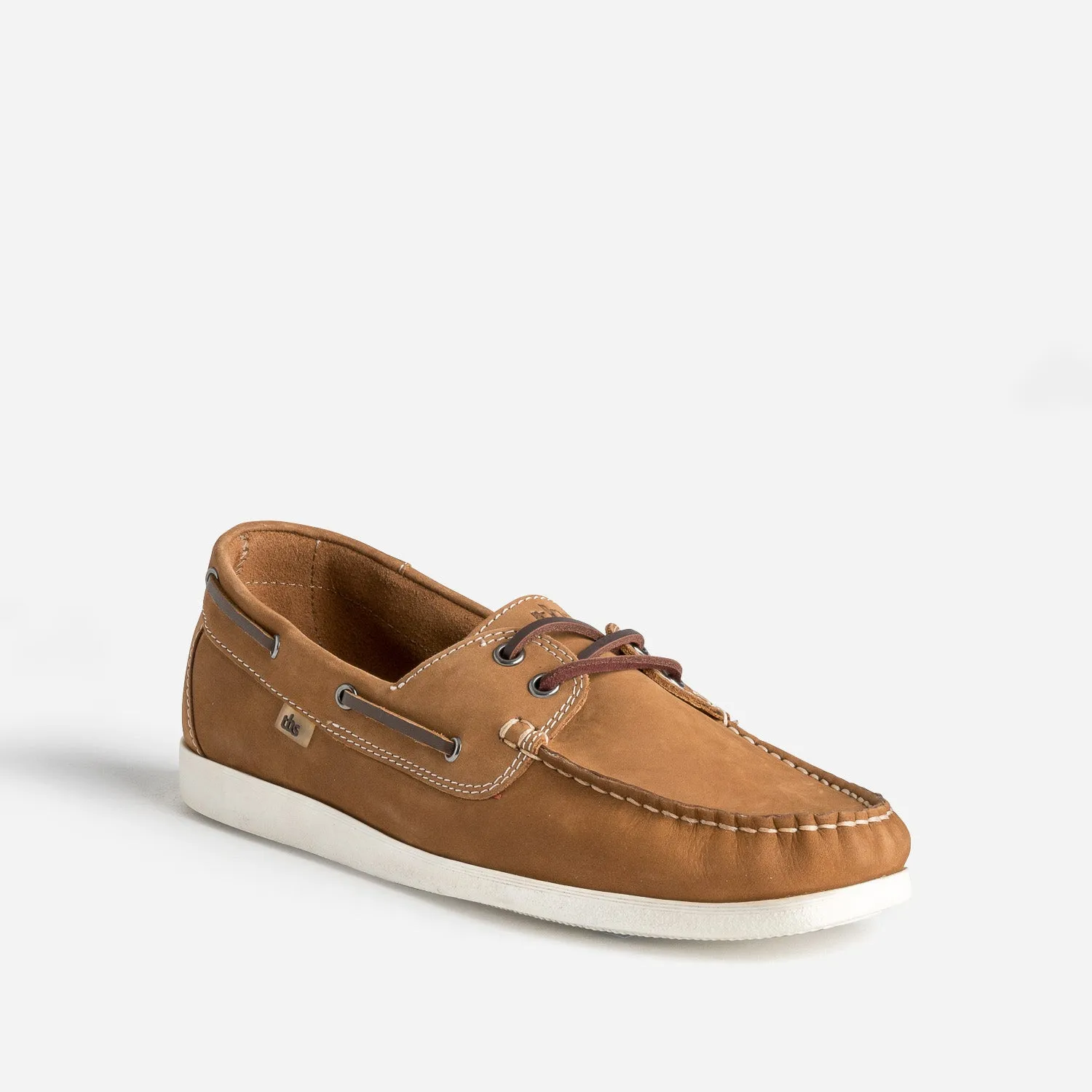 Chaussure-bateau TBS camel cuir nubuck - Chaussures Bateau Homme | ERAM