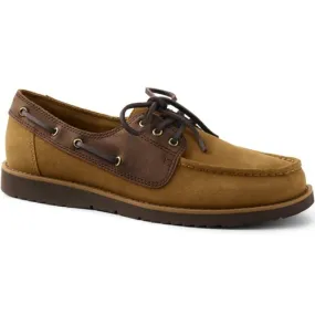 Chaussures Bateau en Cuir et Daim, Homme Pied Standard