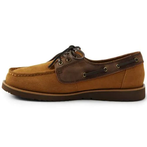 Chaussures Bateau en Cuir et Daim, Homme Pied Standard