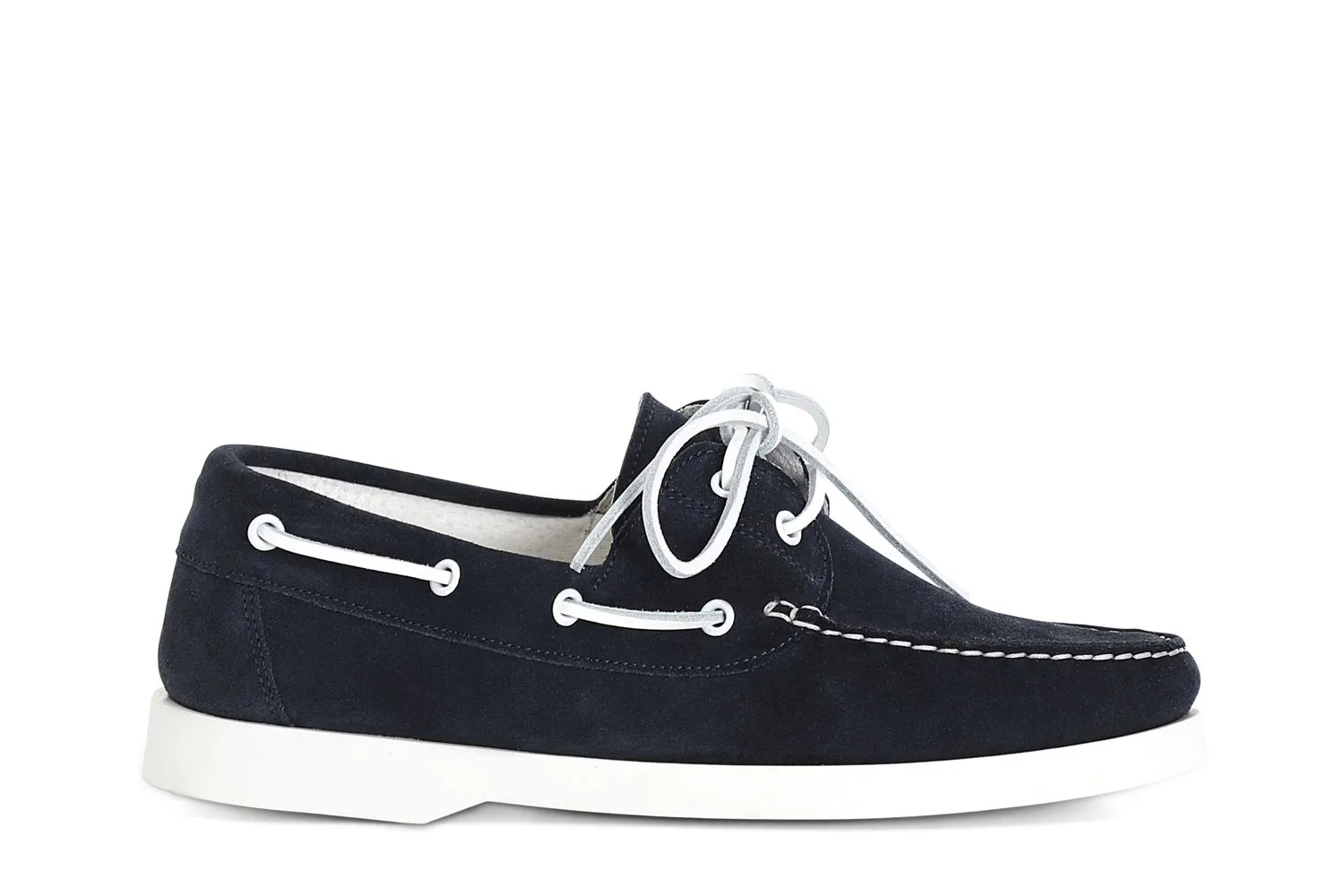 chaussures bateau en daim blue - CafèNoir