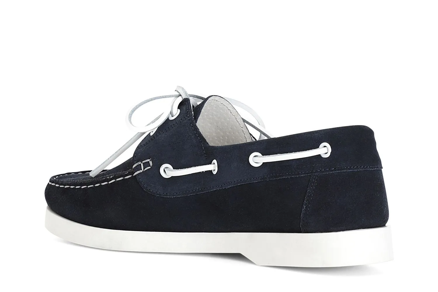 chaussures bateau en daim blue - CafèNoir