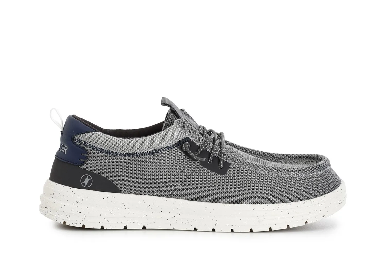 chaussures bateau en tissu grey - CafèNoir