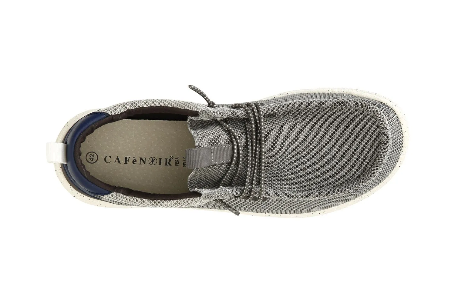 chaussures bateau en tissu grey - CafèNoir