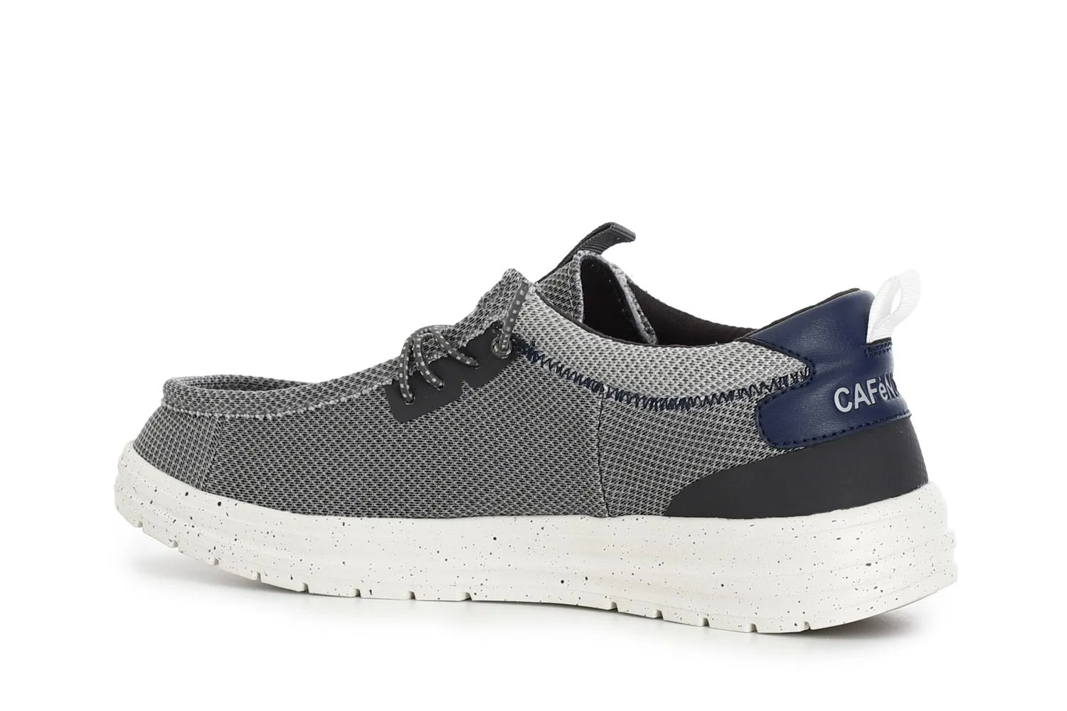 chaussures bateau en tissu grey - CafèNoir