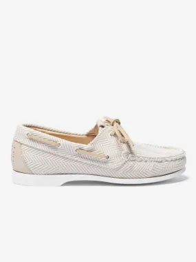 Chaussures Bateau Femme Coton  Beige tbs