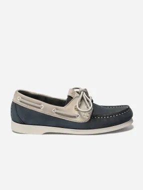 Chaussures Bateau Femme Cuir Marine tbs