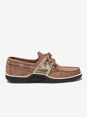 Chaussures Bateau Homme Cuir Nubuck Tan tbs