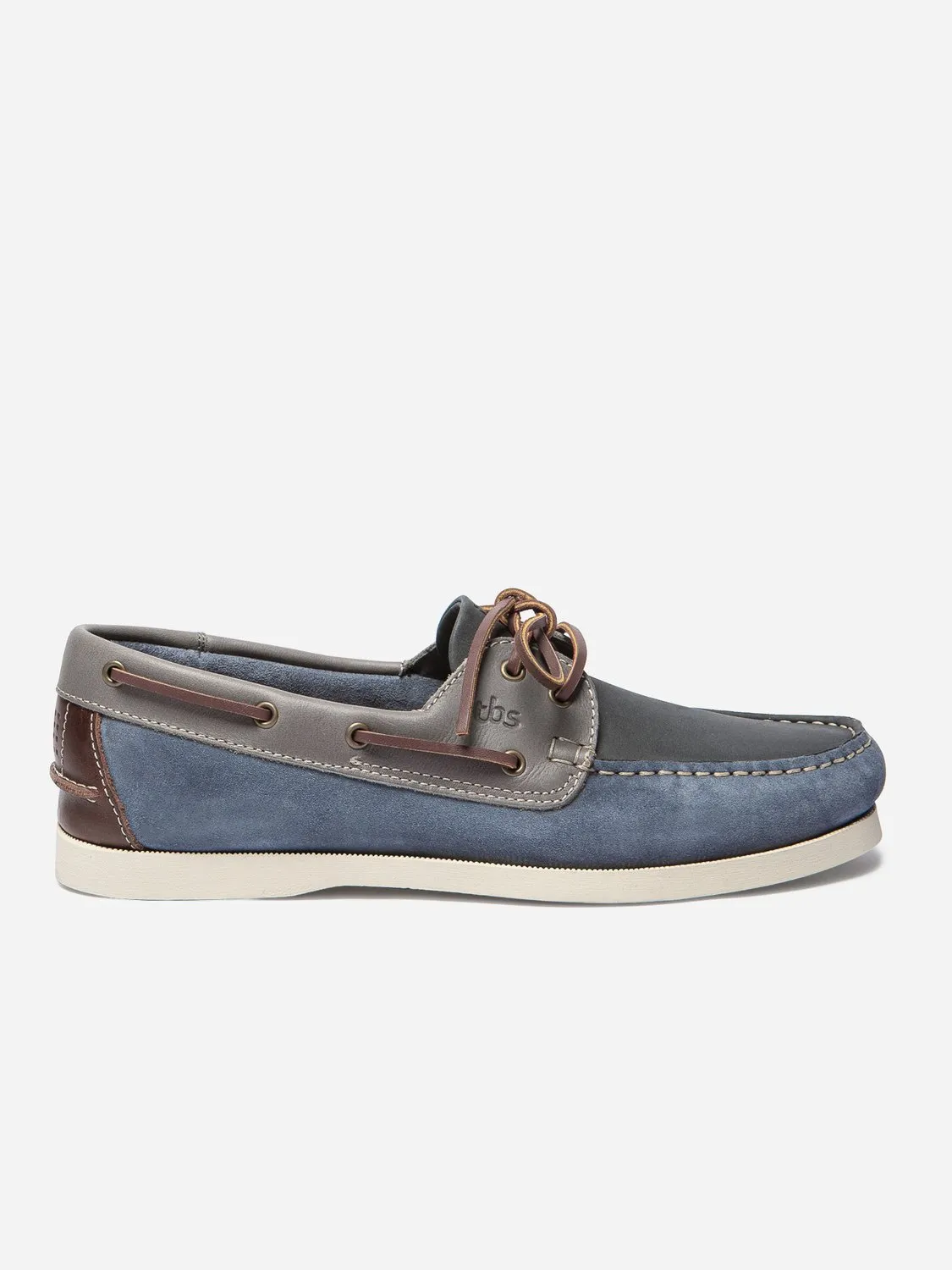 Chaussures Bateau Homme Cuir Velours Bleu tbs