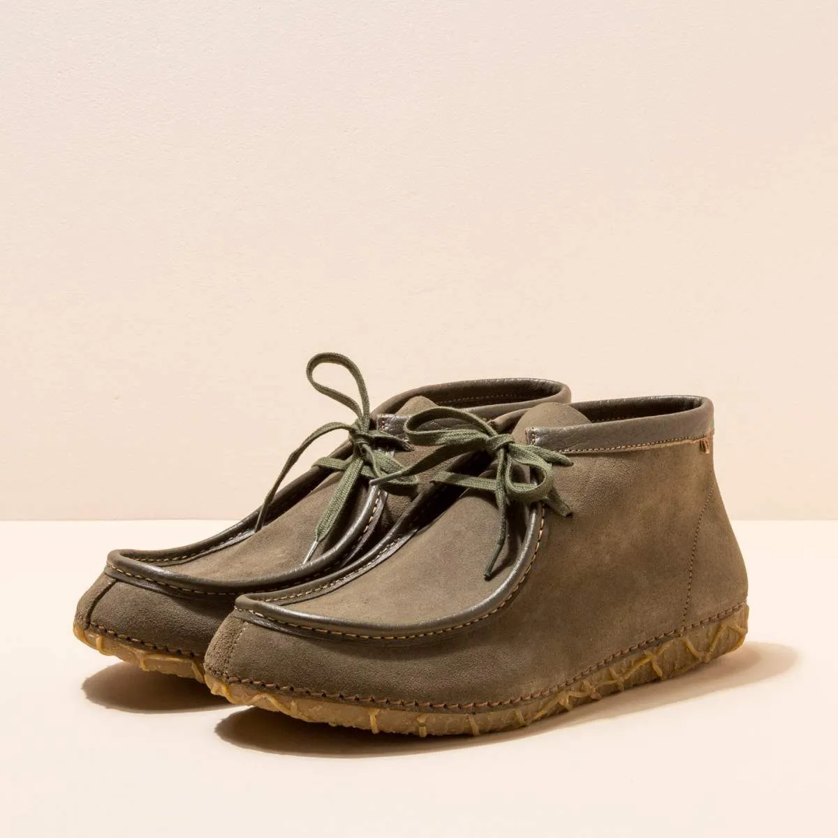 Chaussures confortables montantes en daim - Vert