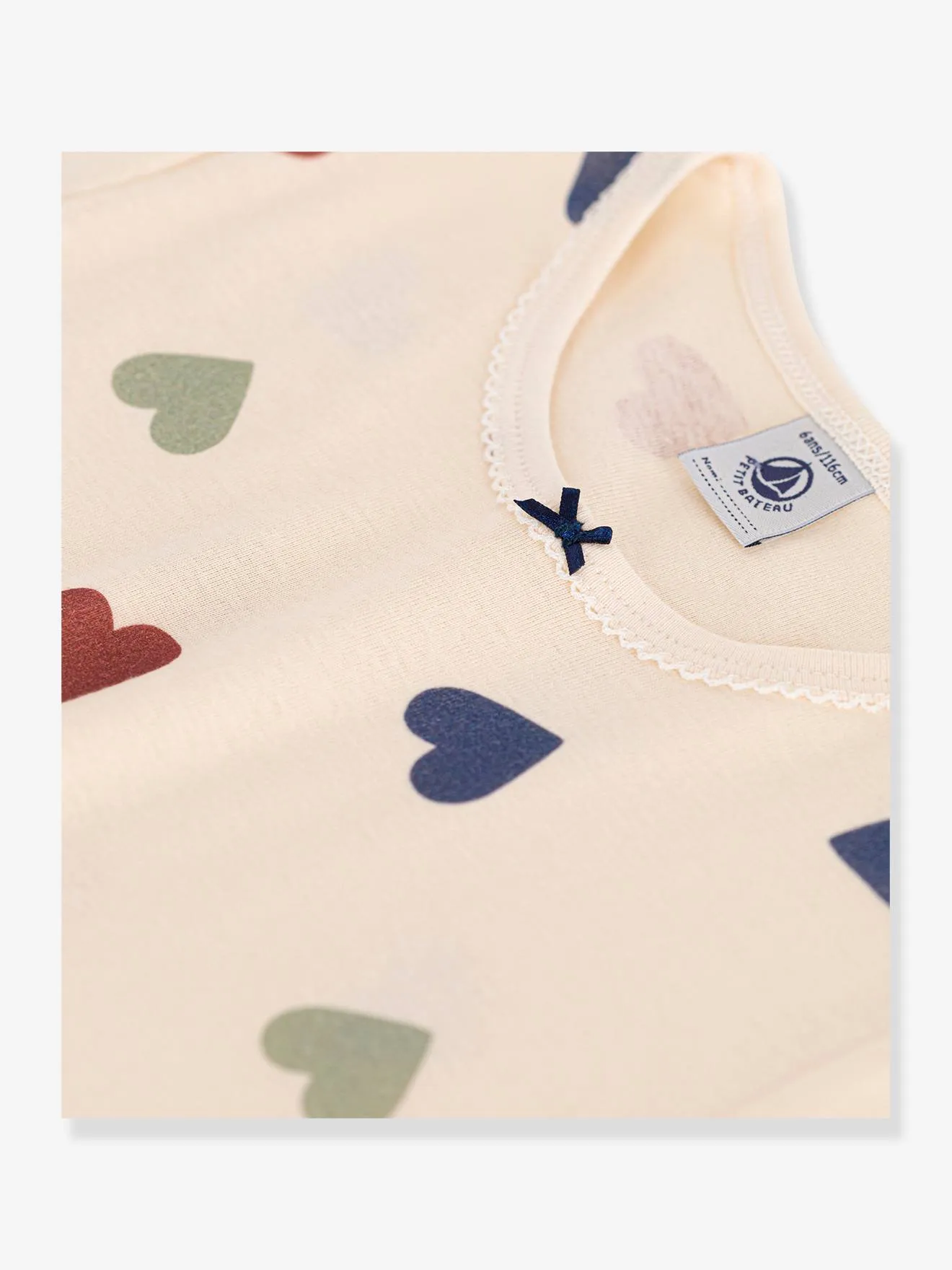 Chemise de nuit fille PETIT BATEAU beige imprimé - Petit Bateau