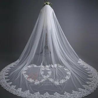 Dentelle de mariage voile mariée voile de fuite 3 mètres de long accessoires de mariage usine en gros