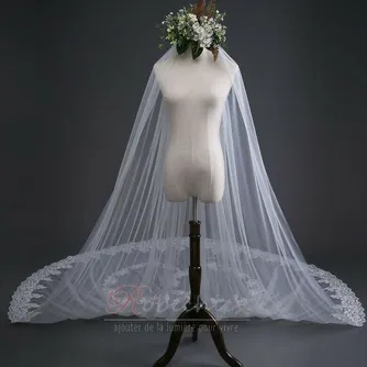 Dentelle de mariage voile mariée voile de fuite 3 mètres de long accessoires de mariage usine en gros