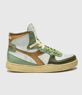 DIADORA Partager  Baskets Montantes Metal Pigskin Used Wn Cuir Verde  