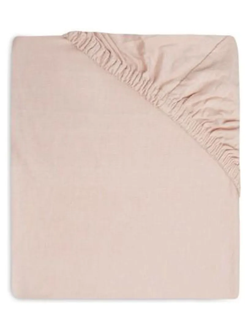 Drap-housse Jersey 60x120cm Rose Pale / Rose des bois (2pcs) - Jo - Rose