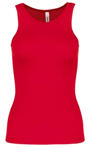 Débardeur de sport - Femme - PA442 - rouge 