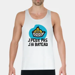 Débardeur Homme J'peux pas j'ai bateau