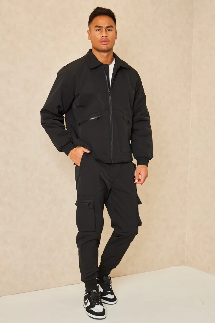 Ensemble 2 pièces blouson + pantalon de jogging noir