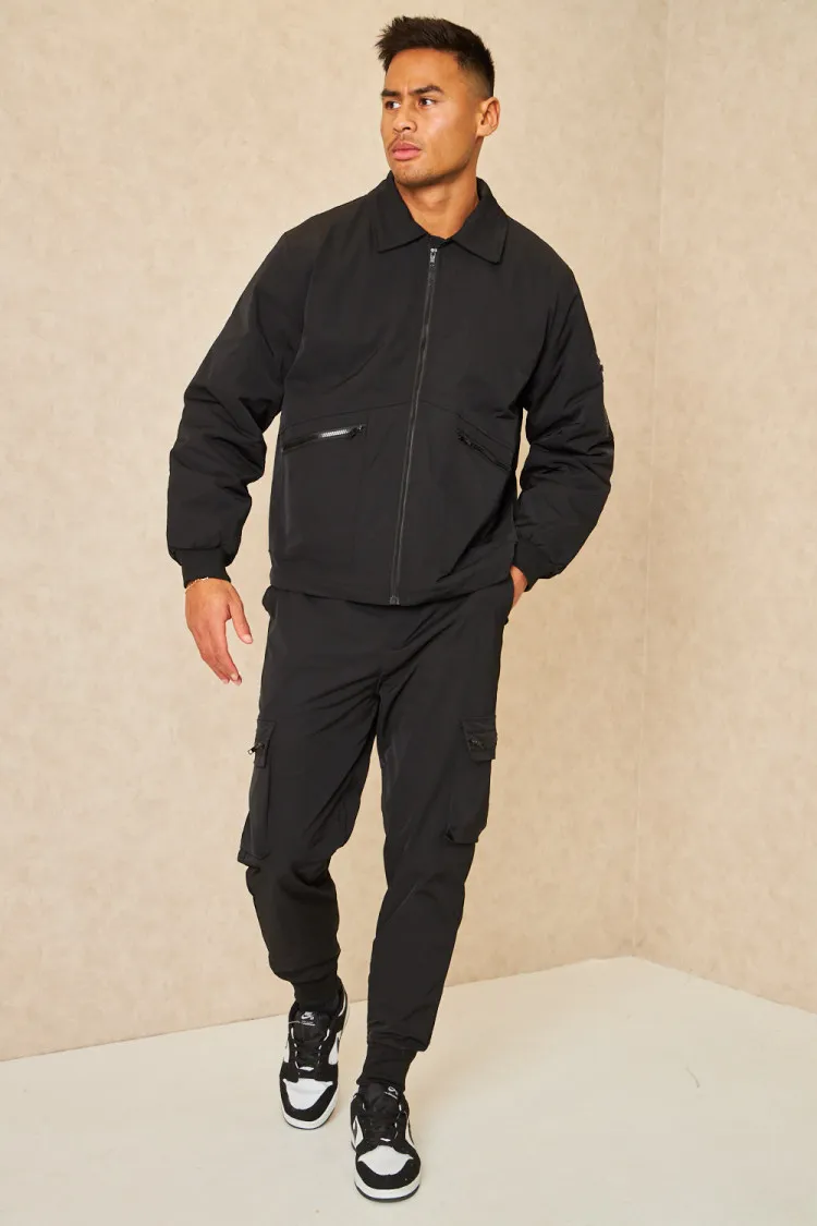 Ensemble 2 pièces blouson + pantalon de jogging noir