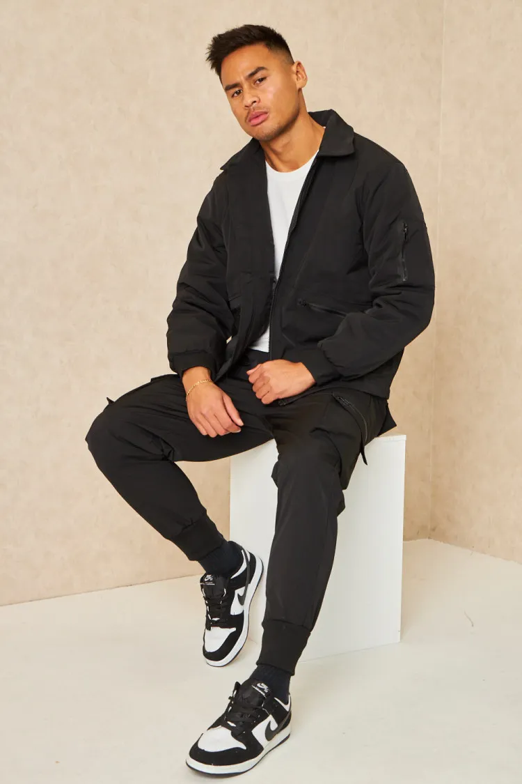 Ensemble 2 pièces blouson + pantalon de jogging noir