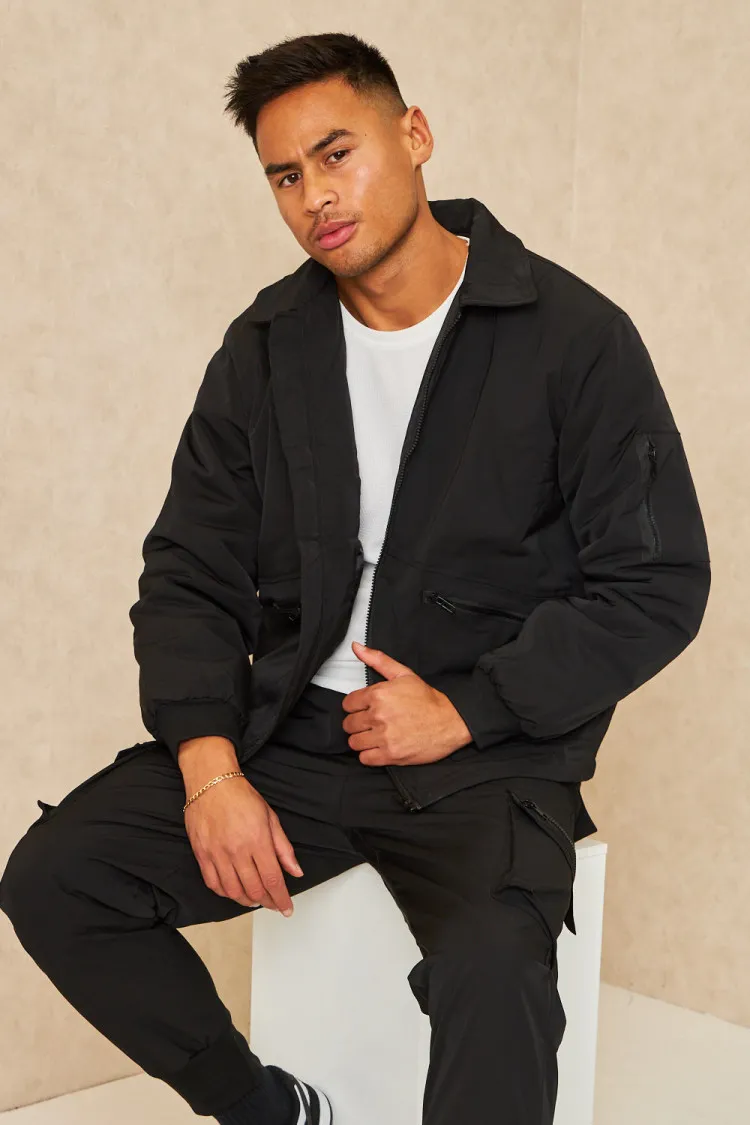 Ensemble 2 pièces blouson + pantalon de jogging noir