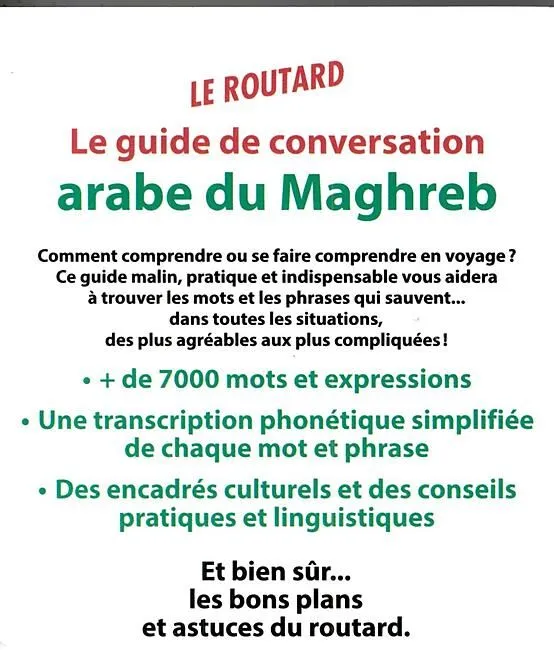 GUIDE CONVERSATION ARABE DU MAGHREB