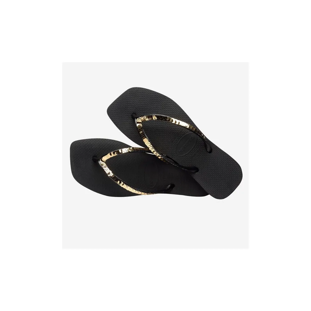 Havaianas Square Magic Sequin noir et doré