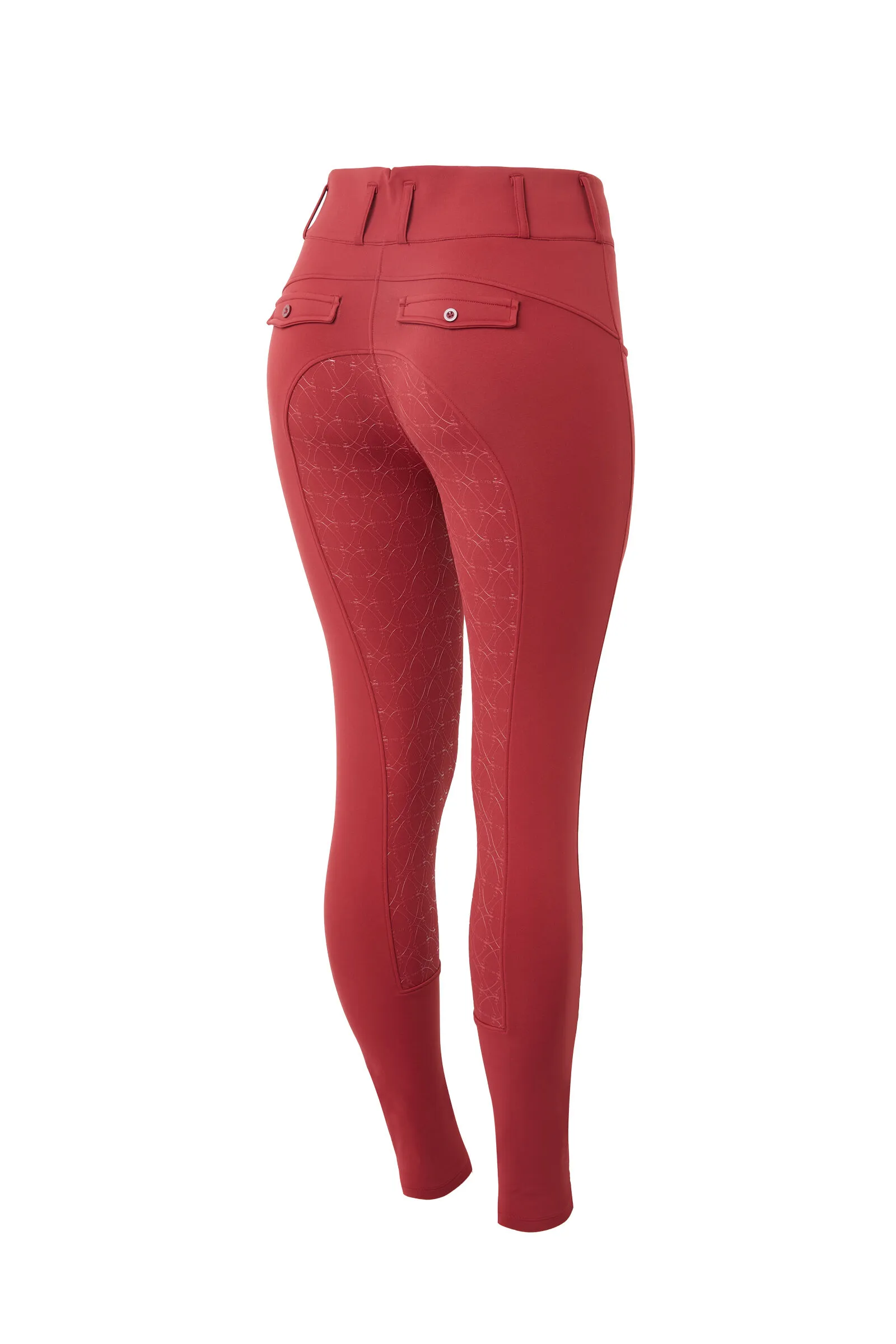 Horze Pantalon d'équitation d'hiver Ingrid taille haute fond intégral, femme