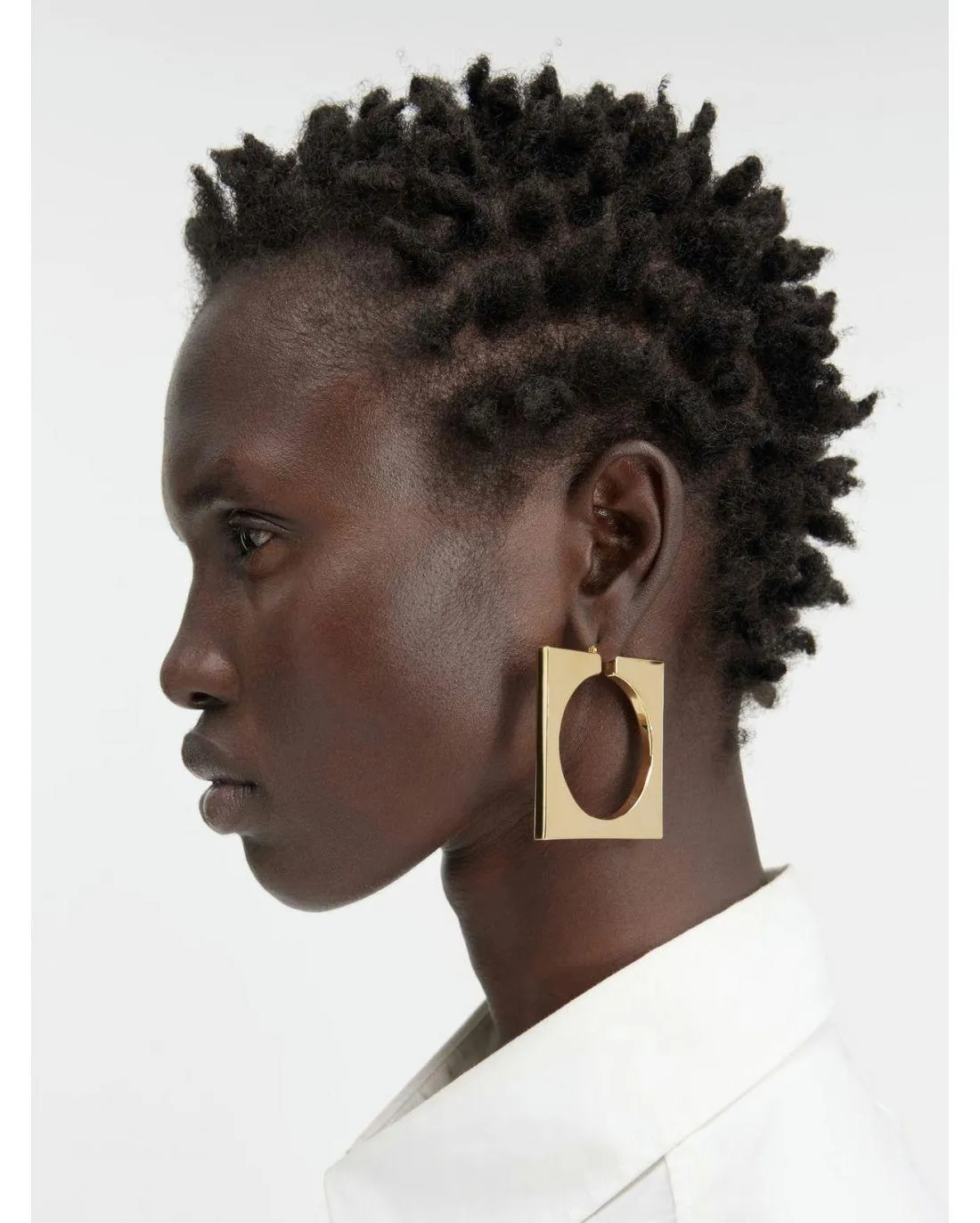 LES CREOLES ROND CARRE LIGHT GOLD - Jacquemus | Chez Maman Rouen