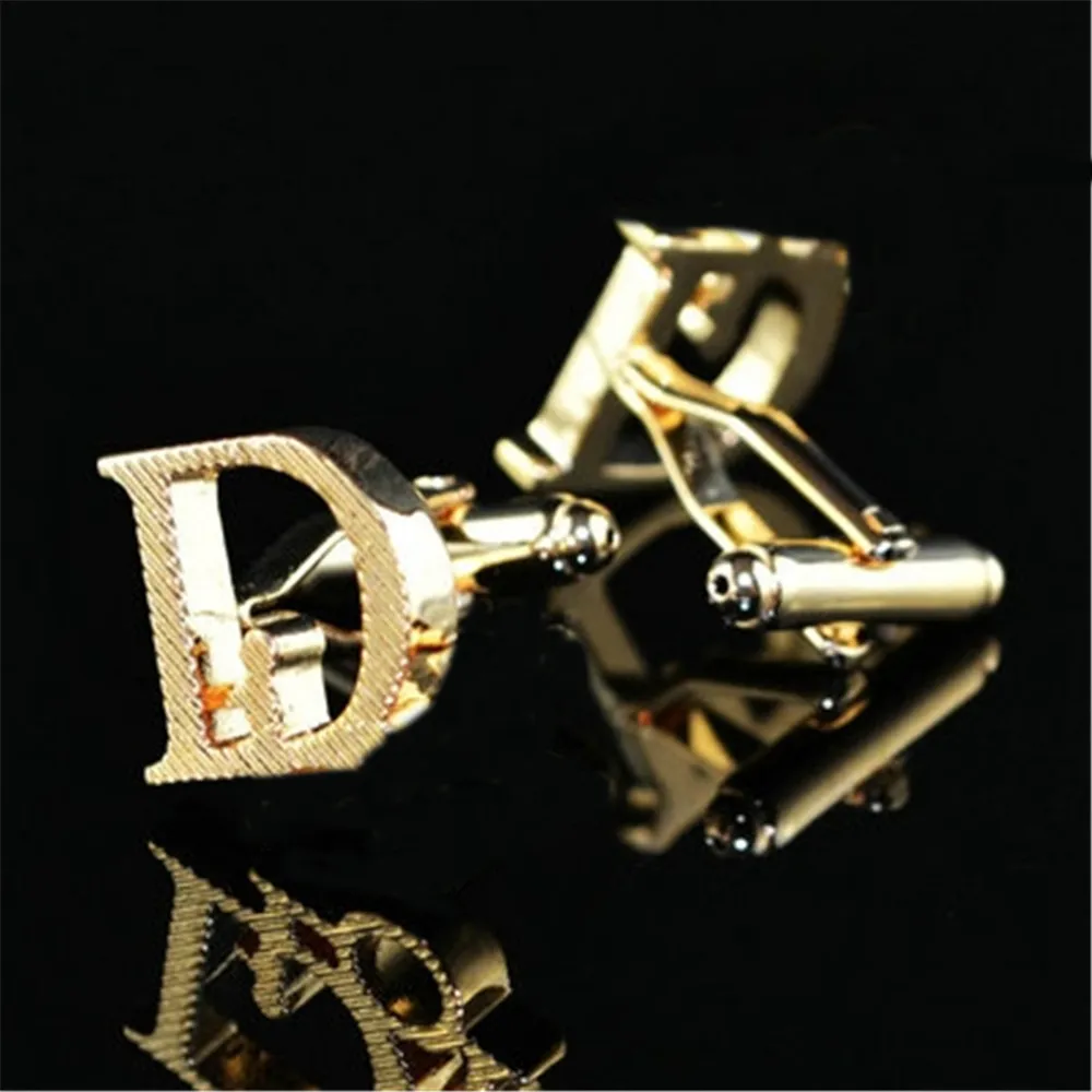 Luxe Designer Marque Bouton De Manchette Haute Qualité Bijoux De Mode Hommes Femmes Lettres Classiques Boutons De Manchette Chem