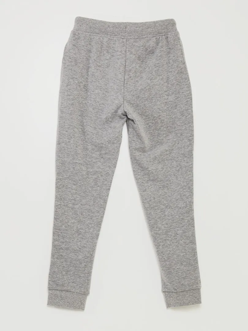 Pantalon de jogging en coton uni - Mixte - gris